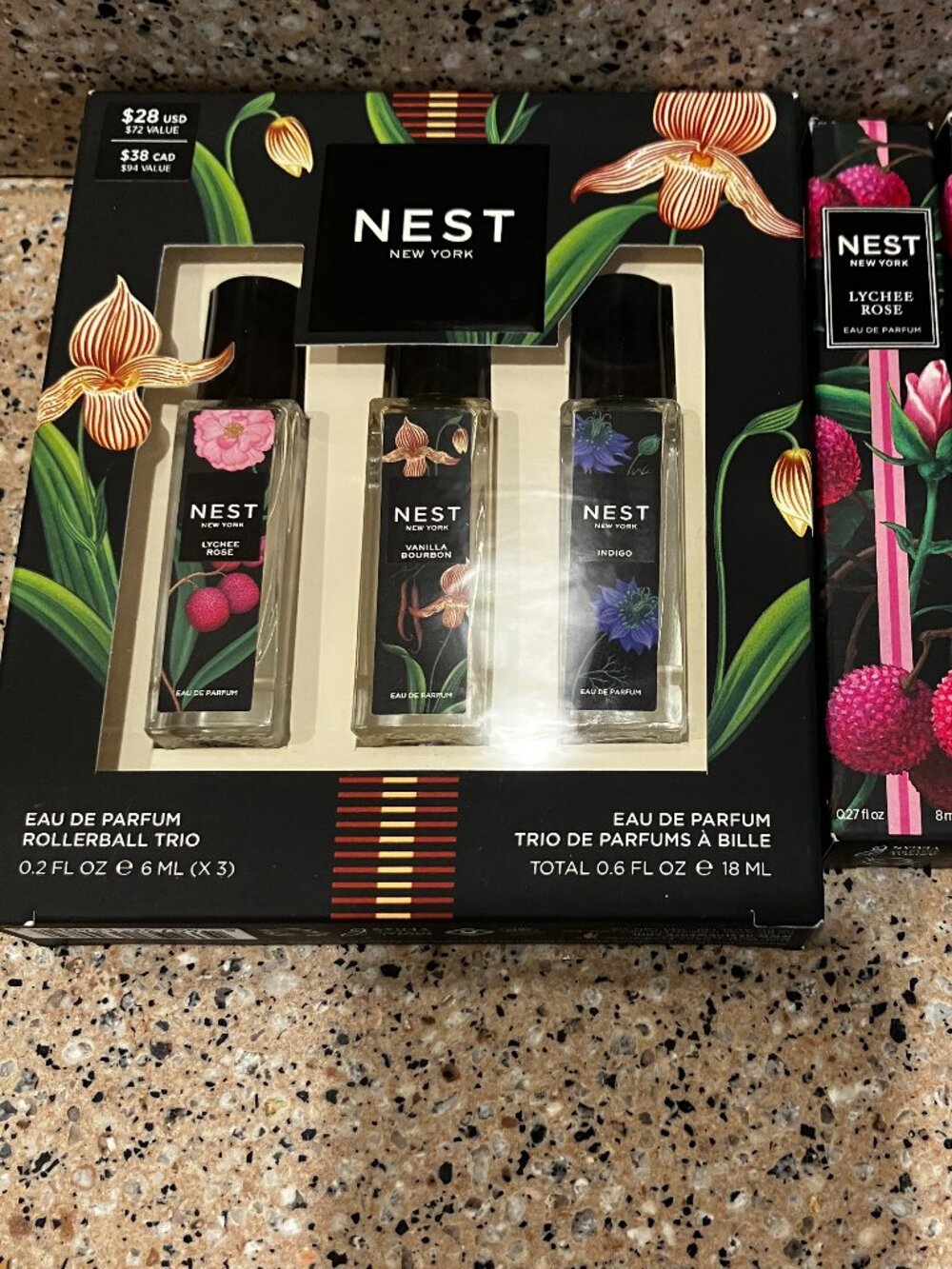 Nest Lychee Rose Set of Purse Perfume Sprays , Etc!! NIB!